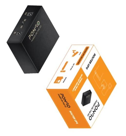 Pongo Router UPS Output DC 12V Backup 4 Hours (Pack of 1)
