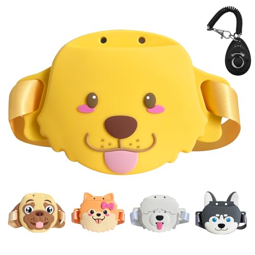Jongdari Silicone Dog Treat Pouch with Training Clicker, Puppy Walking