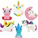 Unicorn Squishy Toys Squishies - 6 Pack Unicorn Squishies Jumbo Horse Kawaii Soft Slow Rising Scented Animal Squishies Pack Unicorn Gifts for Girls Galaxy Squishy Unicorn Birthday Party Supplies