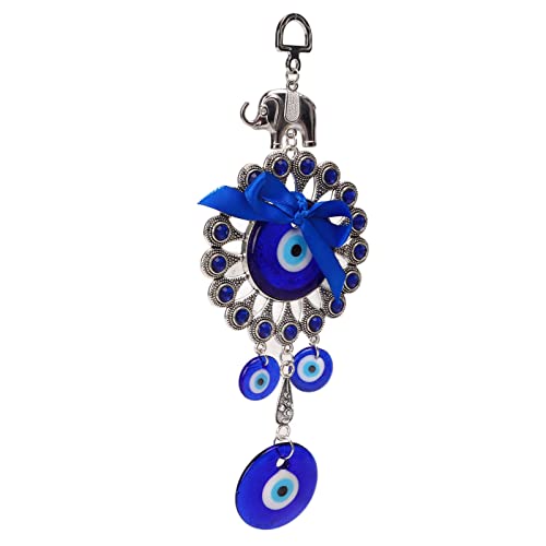 RTLR Porte-CléS œil Bleu Suspendu, Pendentif œil Bleu Relaxant AgréAble pour Le Jardin