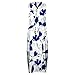 Royal Blue Sleeveless for Ladies Summer Fall Vneck Spandex Flower Print Maxi Long Loose Fit Lounge Dresses Womens 2025 Clothes Fashion Country Concert Y2K L