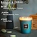 HomeLights Highly Scented Soy Candles Big 33.3 oz for Home. 3 Cotton Wicks, Smokeless Long Lasting 70 hrs in Balsam & Cedar. 5x6, Great Gift for Women & Men