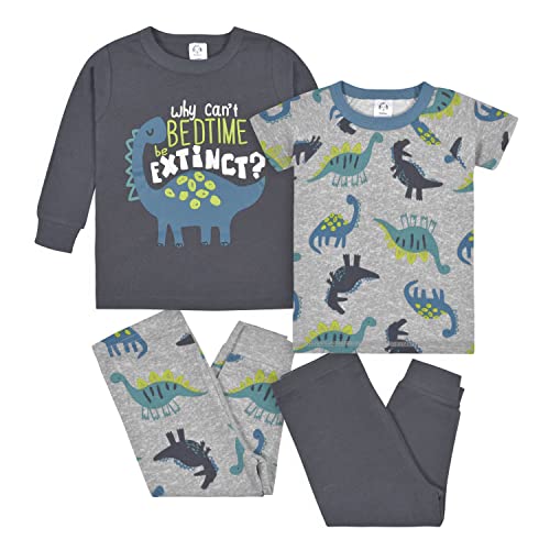Image of Gerber Baby Boys' Toddler Snug Fit 4-Piece Pajama Set