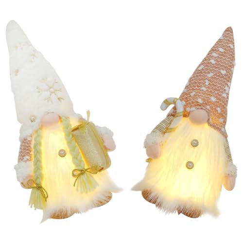 Décoration Noël lumineuse pour centre de table chaleureux et poupée Rudolph