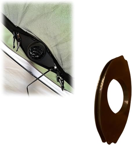 3' Diesel Heater Tent RTT Adapter,Compatible with Igloos, Tents, Hunting Sheds & Rooftop Tents | Easy Installation & Portable Design (Black)