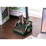 Retro Typewriter Pen Holder Desk Organizers for Writer's Green - Image 2