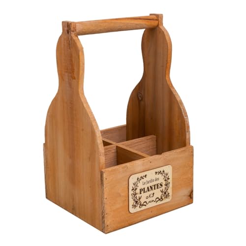 Cesta Macetero De Madera