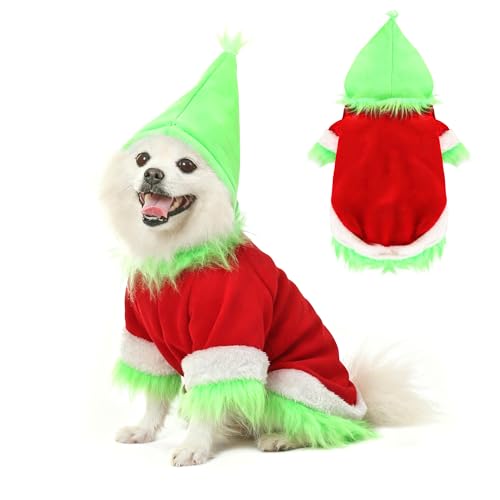 Disfraz de Perro Navidad Yoption Verde Talla XXL