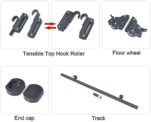 Sliding Ladder Hardware Kit - Complete Set for Smooth Rolling Ladder Operation, Ideal for Libraries and Lofts