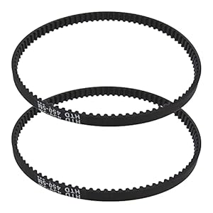 EMSea 2 x Rasenmäher-Antriebsriemen aus Gummi, synchrone, geschlossene Schlaufe, Zahnriemen, 8,3 mm Breite, 5 mm Teilung, passend für Boschrotak 32 Elan 32 Concorde 32 F016L6677