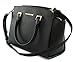 Michael Kors Selma Black Saffiano Leather Medium Top Zip Satchel Bag