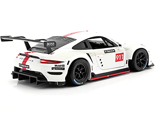 Bburago Porsche 911 RSR GT modelo 1:24 blanco miniatura 3