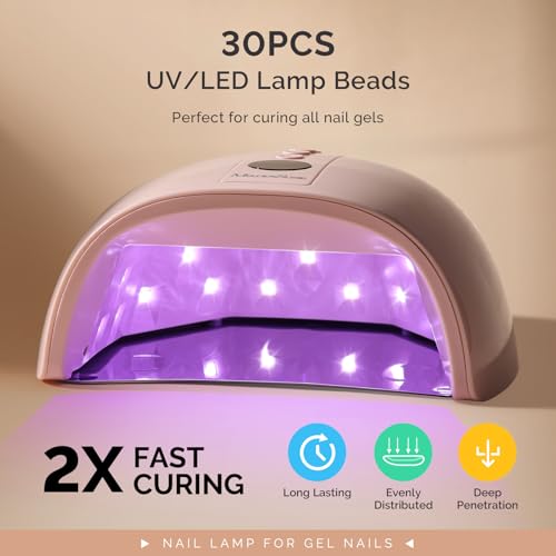 Image of MelodySusie Full-Hand Cordless UV LED Nail Lamp P-Plus30GT with Metal Base
