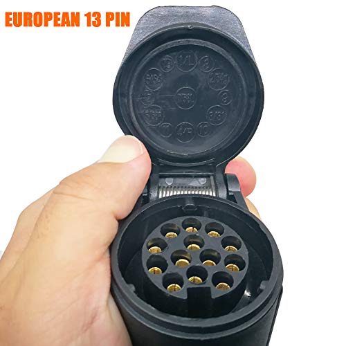 CARROFIX US Vehicle 4-Way Flat Adapter to European 13-Pin Round Plug Trailer Light Converter - Plug and Play Design by CARROFIX - Image 8