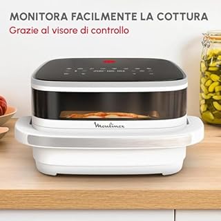 Moulinex Easy Fry XL Surface, Friggitrice ad Aria XL con Cestello Antiaderente e Finestra di Osservazione, 1,5 Kg, Tecnologia Extra-Crisp e Doppia Resistenza, Cottura fino a 230°, AL4001