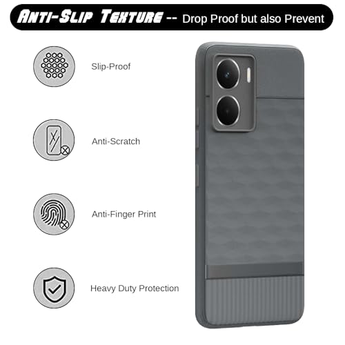 Image of Shockproof Case for Realme P3 5G | Full Camera Protection | TPU Flexible Back Cover for Realme P3 5G (Graphite Grey)