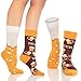 BAMBOOVEN 6 Pack Funny Socks - Men And Women's Colorful Novelty Fashion Socks, Breathable Printed Cotton