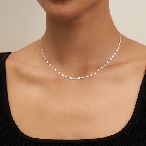 Image of Freekiss Layered Necklace Set for Women Stackable | Herringbone Snake Cuban Rope Chain, Dainty Choker, Layered Stackable, Non Tarnish, Hypoallergenic, Adjustable 14-18.5 inch