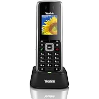 Yealink W52H - Teléfono inalámbrico IP con desvío de llamadas y PoE, Negro