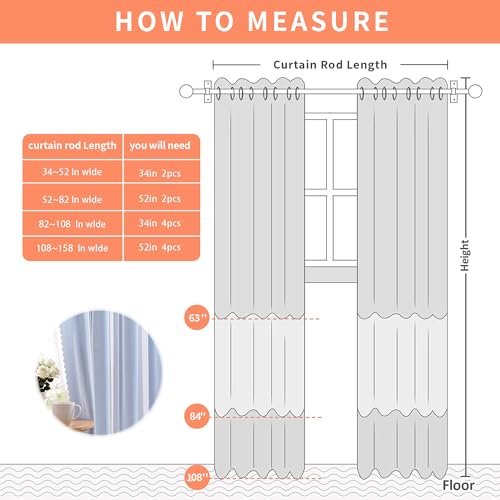 Image of XiDi Blackout Short Curtain 2 Panels for Kitchen Cafe Light Blue Cut Out Hollow Star Curtains for Bedroom Girls Kids W42 x L45 Thermal Insulated Grommet Top Thermal Insulated Window Treatments 52x54