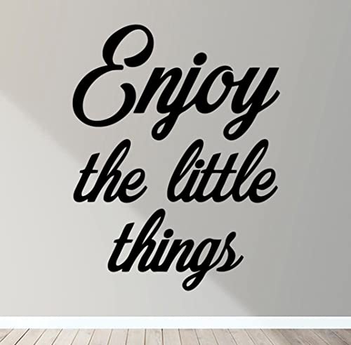 Enjoy The Little Things Wall Art Decal Sticker Mural Decor Motto Quote Eat Sleep
