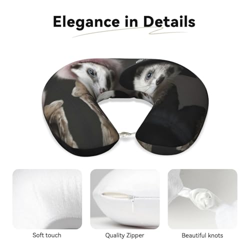 Almohada de espuma viscoelástica para viaje tamaño único miniatura 4