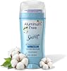 Desodorante sin aluminio Secret para mujer, protección de olor por 72 horas, ingredientes de origen natural, libre de parabenos, colorantes, talco y bicarbonato, minerales que equilibran el pH, sólido seco, aroma algodón, 2.4 oz 2