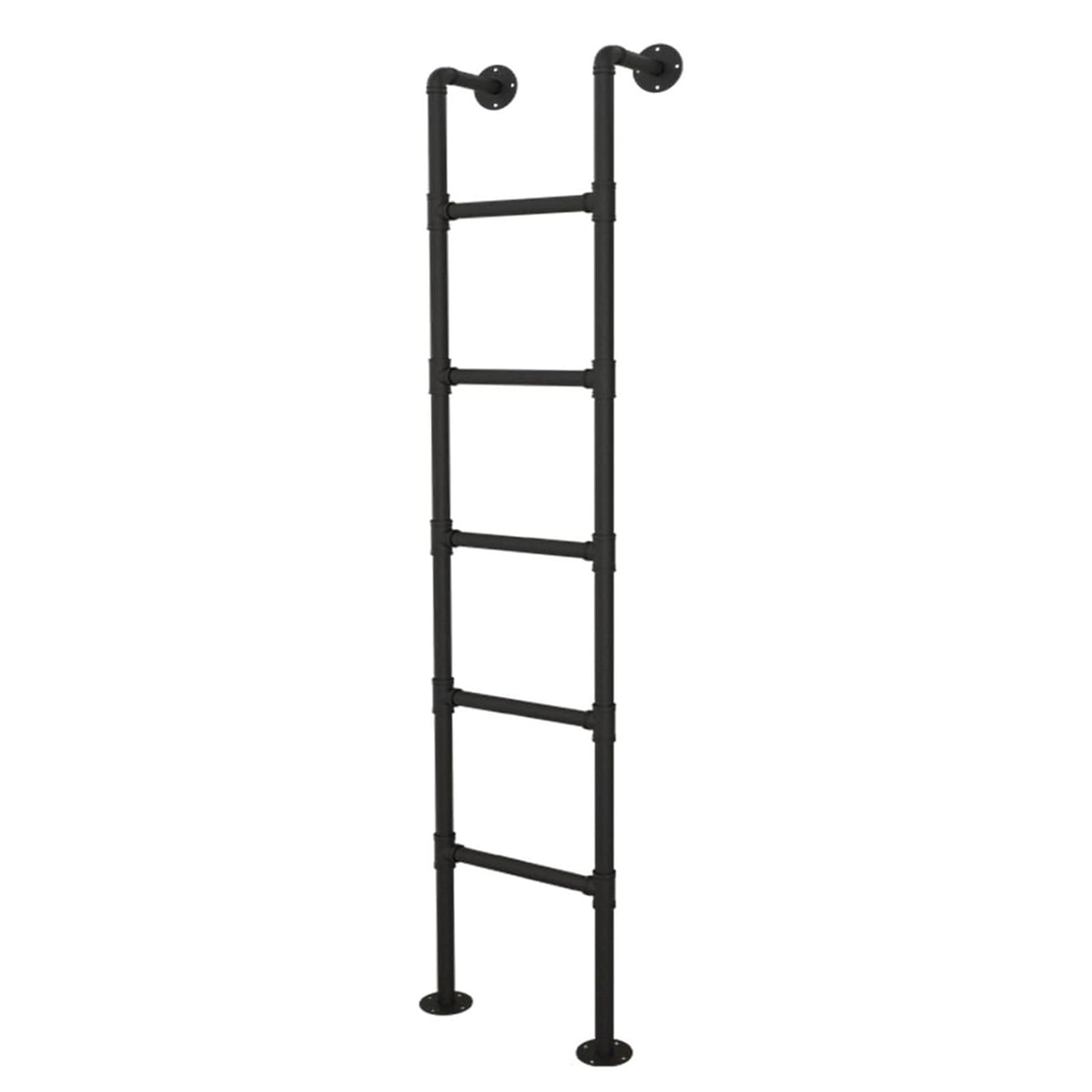 Escalera para litera Tipo Loft - Escalera metálica de Pared para ático, Autocaravana, Biblioteca, Salida de Emergencia contra Incendios, Escalera de Escalada de 170 cm, Acceso al Pozo de la