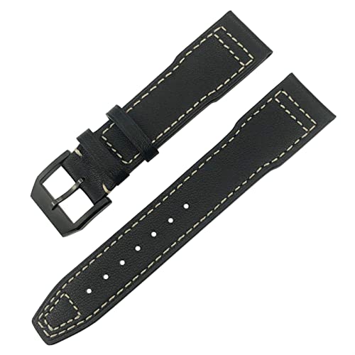 Bracelet de montre en cuir véritable 20/21/22 mm pour remplacer un bracelet usé IWC Mark XVIII
