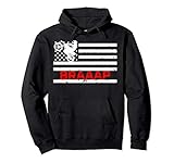 Braaap Vintage USA American Flag Dirt Bike Hoodie