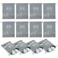 12 Stück Große Schuhbeutel Reise, wasserdichte Kordeltasche, Multifunktionale Aufbewahrungstasche,Tragbare Schuhbeutel für den täglichen Gebrauch und auf Reisen