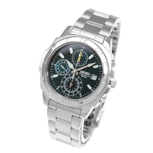 Seiko SND411P Mens Wristwatch Silver Dial Color - Green 1個 watch chronograph