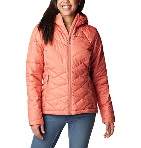 Columbia Women's Heavenly Hooded Puffer Jacket, Faded Peach, XS