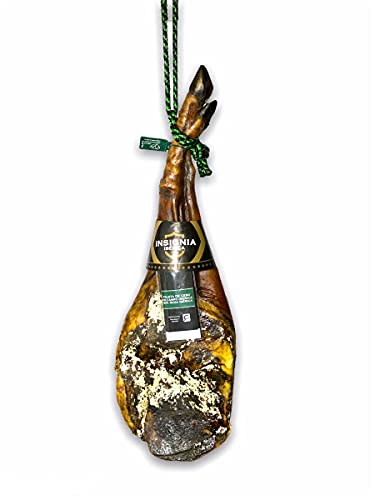 5 Kg Jambon Iberique (Épaule) PATA NEGRA, 100% naturel - Originaire de porcs ibériques élevés en plein air à Dehesas - Epaule Iberique "EXTREMADURA" - Jamon Iberico Cebo de Campo Cover