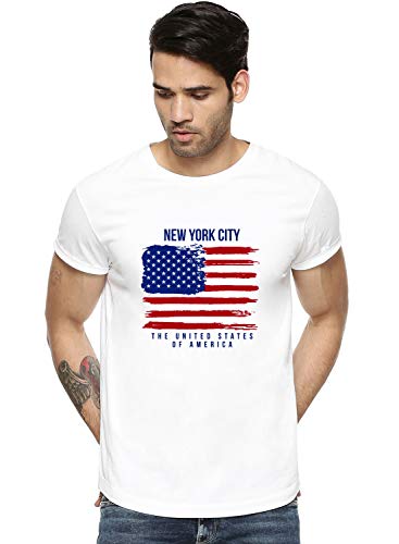 Image of ADRO Men's 100% Cotton Regular Fit T-Shirt