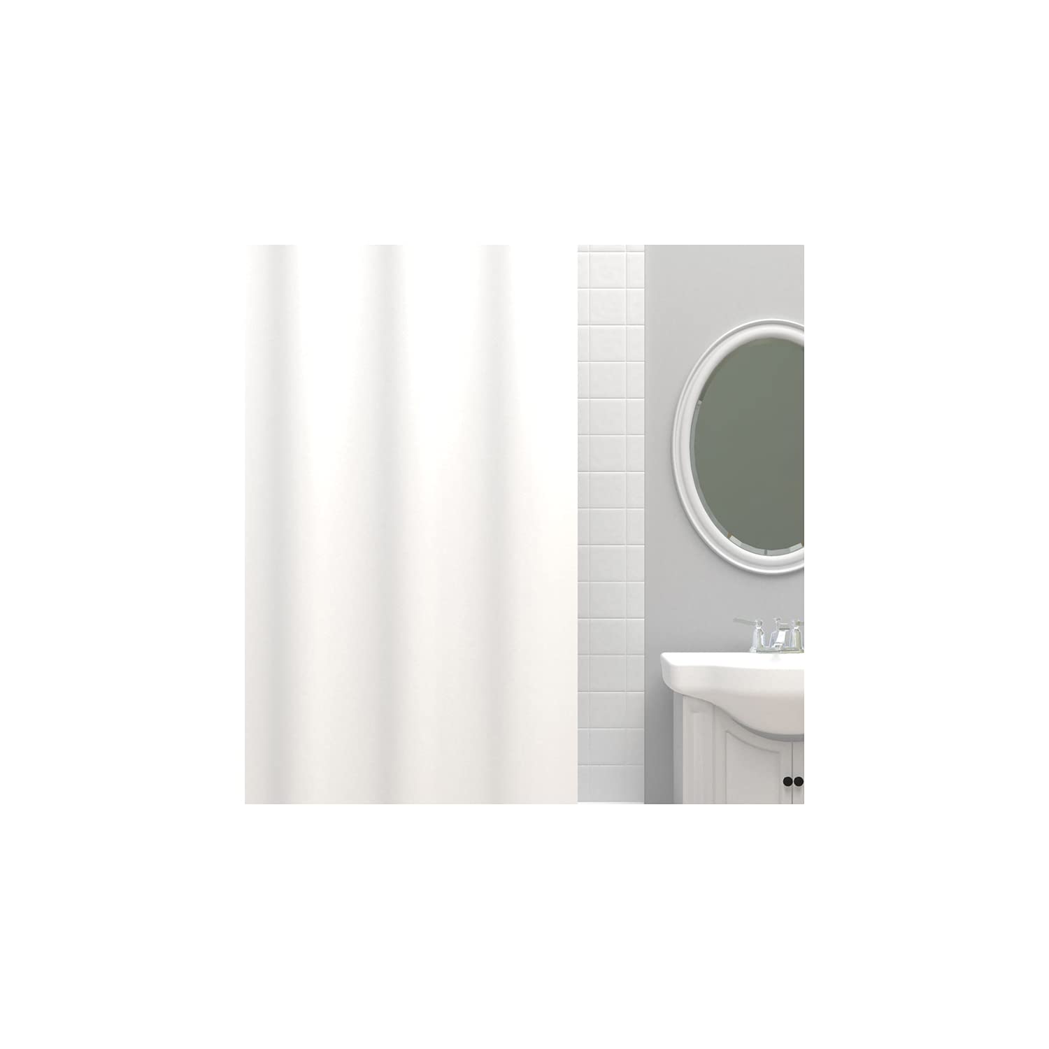 SHOWER LNR WHT MED WT (Pack of 1)