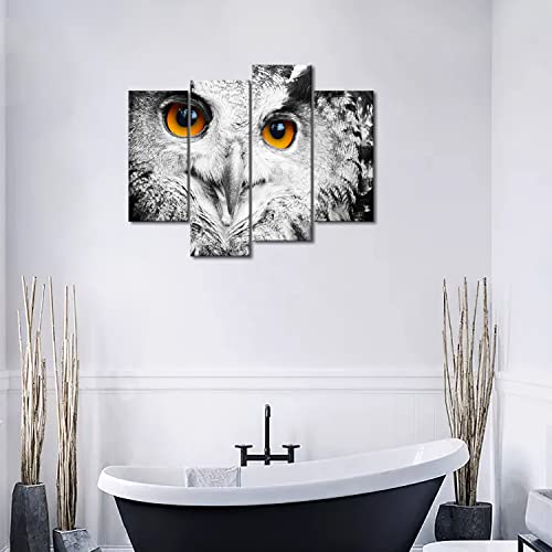 Owl Head Portrait Wall Art Painting Pictures Print On Canvas Animal The Picture For Home Modern Decoration #TOP3