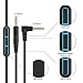 EARLA TEC Replacement Audio Cable Cord Extension Wire for Bose QuietComfort QC25 QC35 Headphones with in line Mic Volume Control (Black)