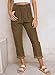 Acelitt Woman Corduroy Pants Trousers High Waisted Fashion Casual Loose Fall Straight Leg Pants Brown Medium