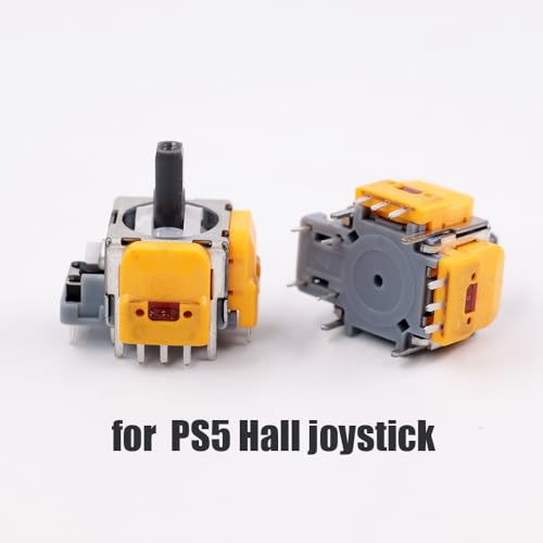Image of 2PCS Hall Effect 3D Analog Sensor Joystick Module Replacement for Sony PS5 Analog Sensor Potentiometer Color Yellow