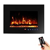🔥【Mehrere Installationsmethoden】 Gesamtabmessungen: 56cm L x 11.6cm H x 39.8cm W. Dieser elektrische Kamin kann nicht nur in die Wand eingelassen oder halb eingelassen, sondern auch an der Wand montiert werden. Eine Person kann ihn problemlos an die Wand hängen. Befolgen Sie dazu die Schritt-für-Schritt-Anleitung. Sobald das Gerät montiert wurde, müssen Sie es nur noch aufhängen und Ihren Kamin befestigen.