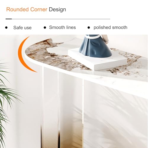 Mesa de vestíbulo larga para decorar la entrada y el pasillo de tu salón 3
