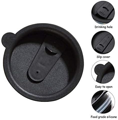 Miniatura 9 de DUSVALLY Taza de café de cerámica de regalo para el hogar y la oficina, 17 onzas. Taza de viaje con leche de porcelana con tapa y caja de color,