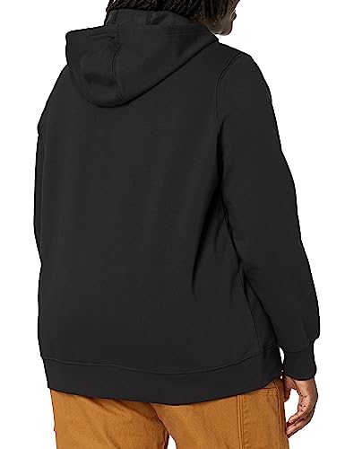Image of Dickies womens Women's Plus Heavyweight Logo Sleeve Pullover