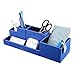 Vlando Leatherette 5-Compartment DIY Desk Supplies Desktop Organizer, Card/Pen/Pencil/Mobile Phone/Remote Control Holder, Assorted Color (Starry Blue)