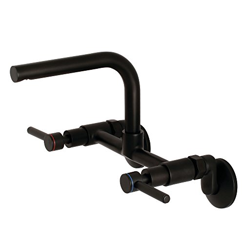 Kingston Brass KS812MB Concord Kitchen Faucet, 6-11/16" in Spout Reach, Matte Black