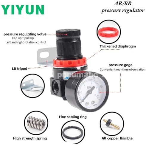 Régulateur d'air AR2000 série BR de haute précision pour compresseur - 6