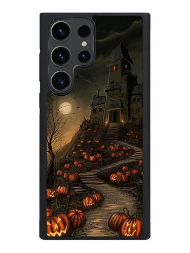 Coque Samsung S23 Ultra Halloween maison hantée étui flexible antichoc
