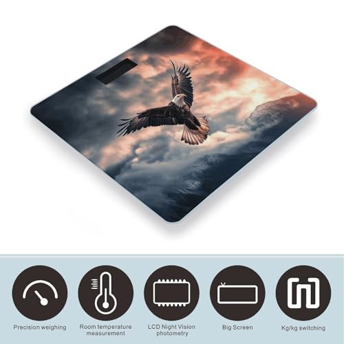 Báscula digital para baño vidrio templado 400 lb miniatura 3