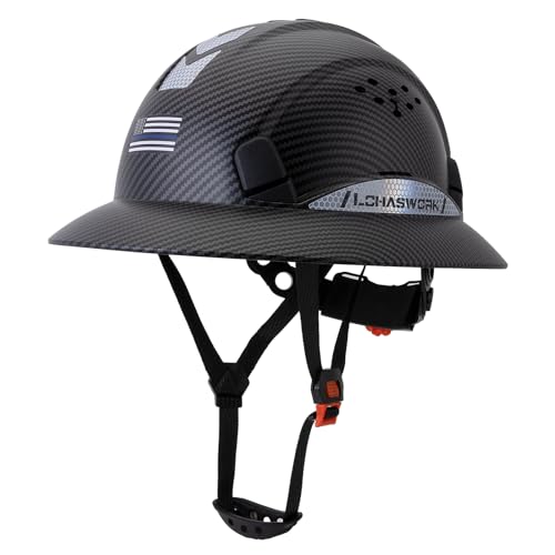 LOHASWORK Full Brim Hard Hat Cascos De Construccion OSHA Approved Hardhat